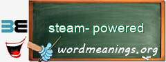WordMeaning blackboard for steam-powered